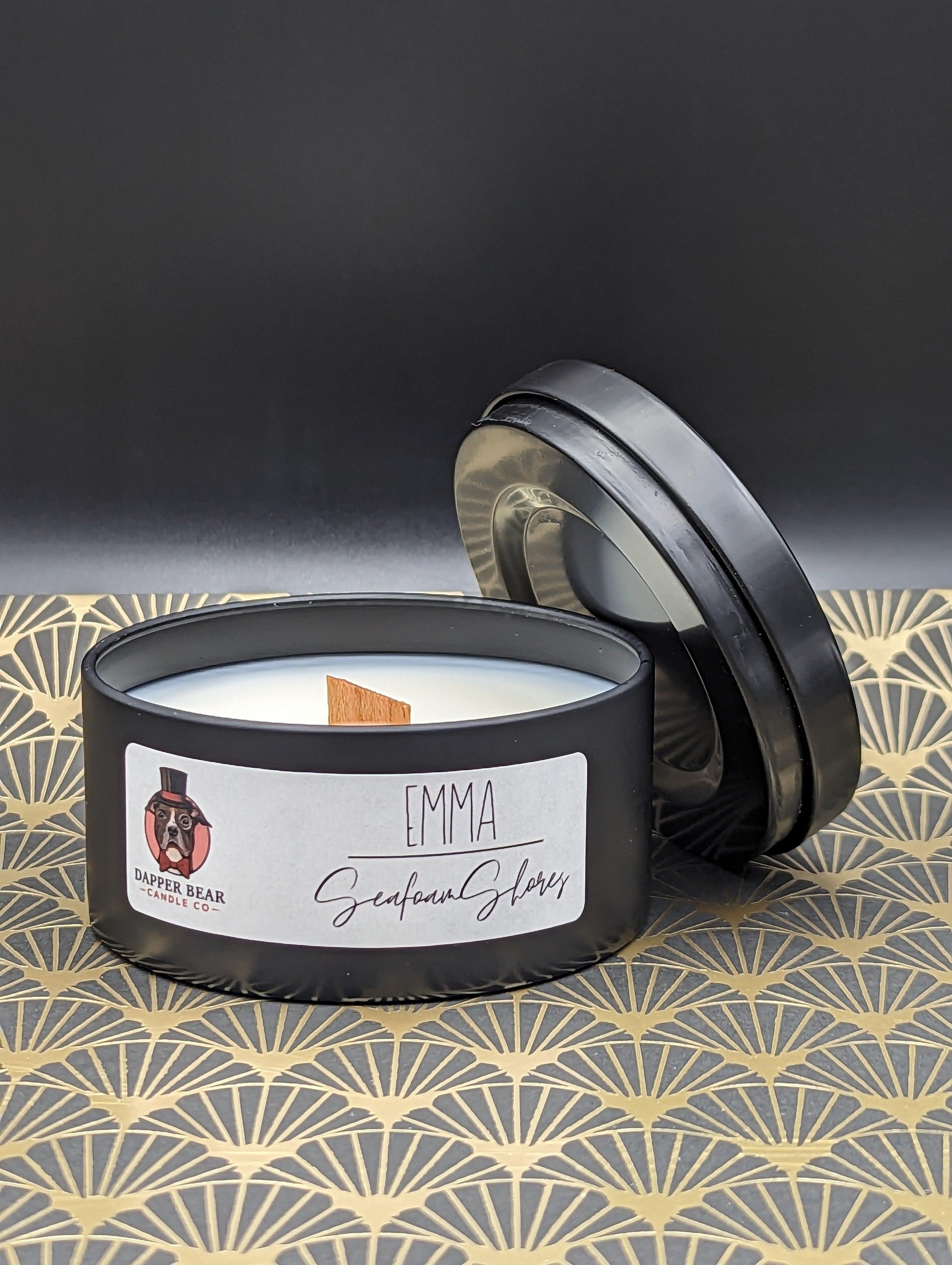 "Emma" Seafoam Shores - Dapper Bear Candle Co.