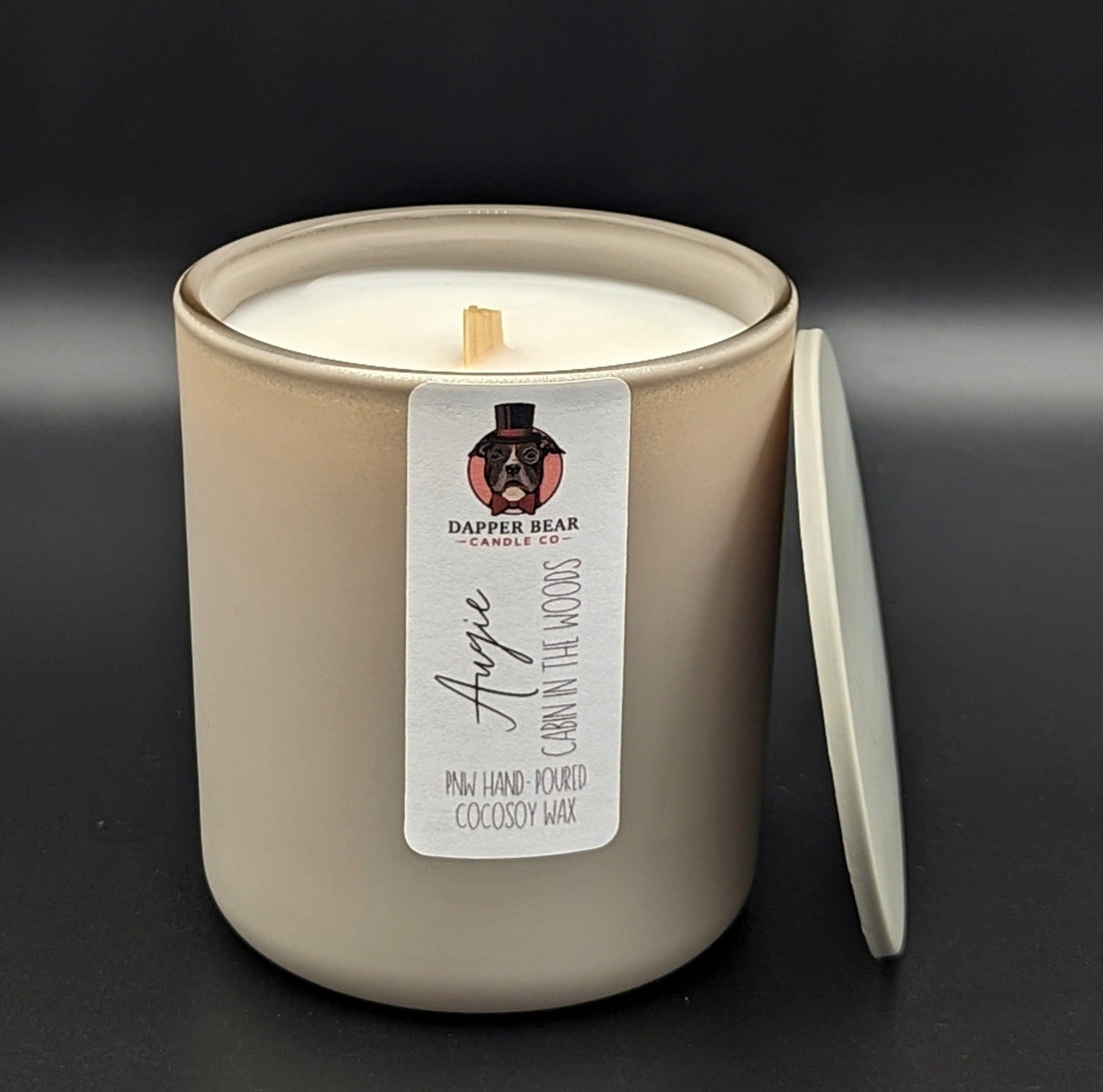 "Augie" Cabin in the Woods - Dapper Bear Candle Co.