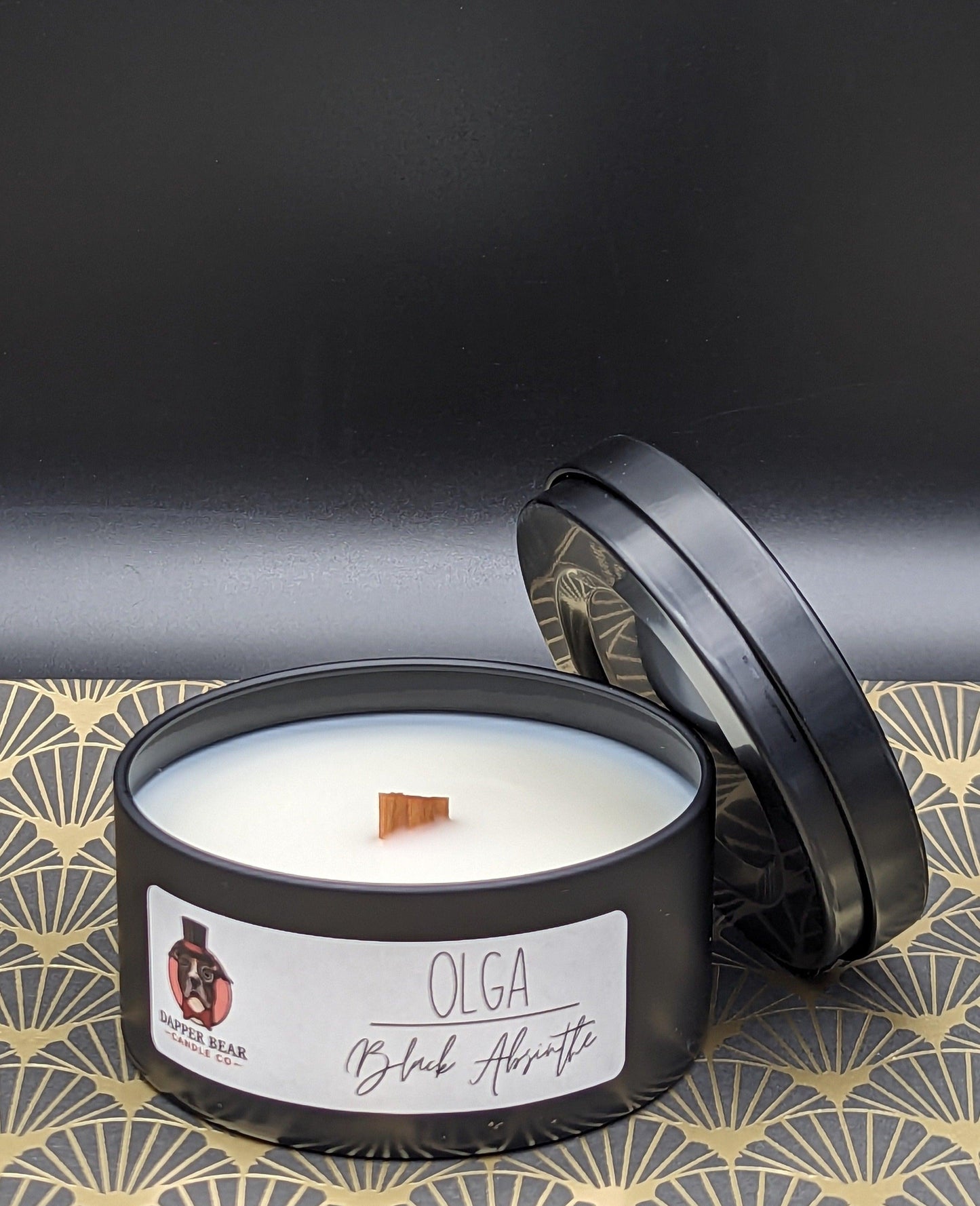 "Olga" Black Absinthe - Dapper Bear Candle Co.