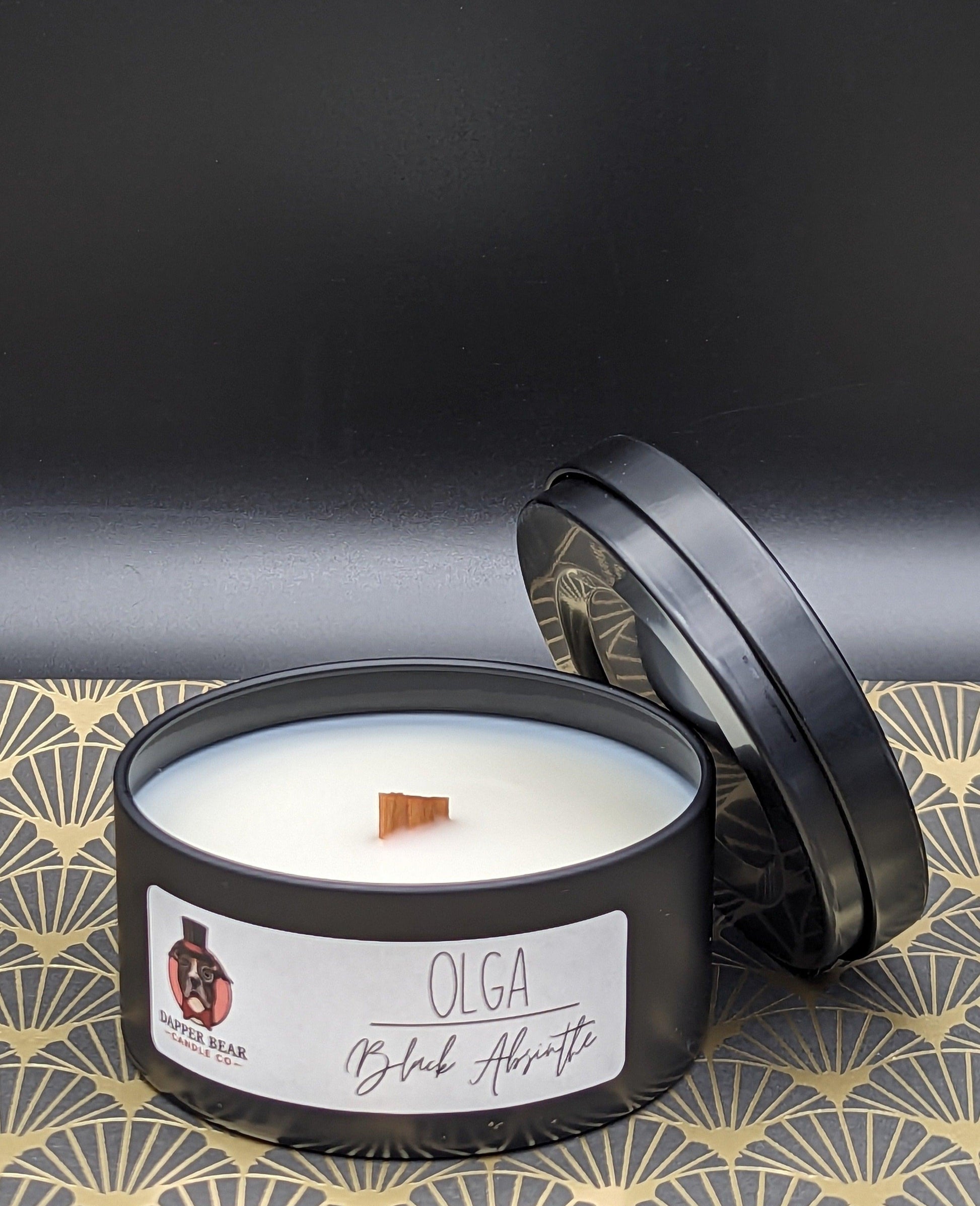 "Olga" Black Absinthe - Dapper Bear Candle Co.