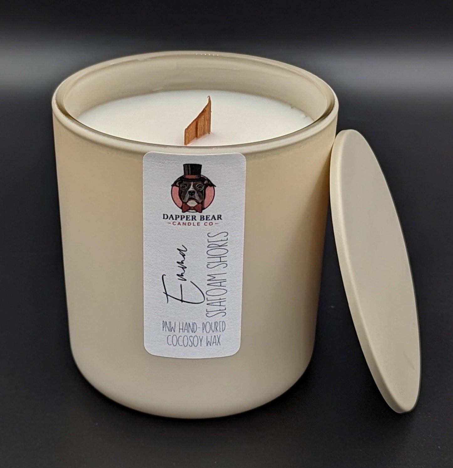 "Emma" Seafoam Shores - Dapper Bear Candle Co.