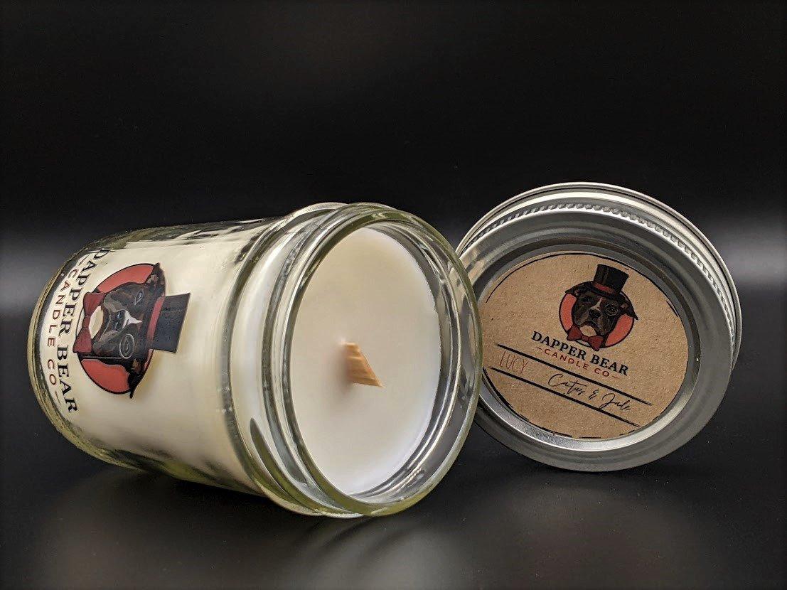 "Lucy" Cactus + Jade - Dapper Bear Candle Co.