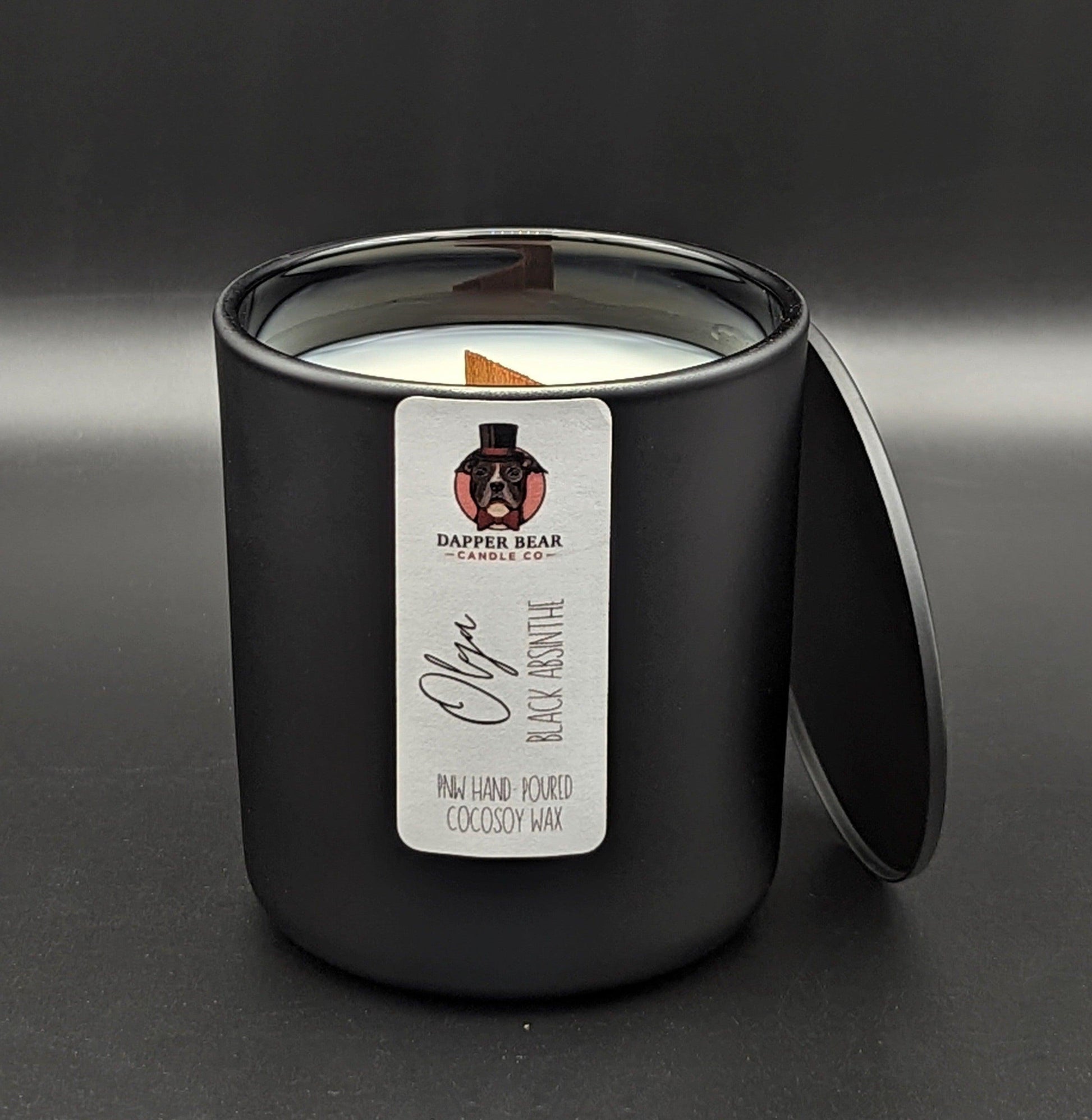 "Olga" Black Absinthe - Dapper Bear Candle Co.