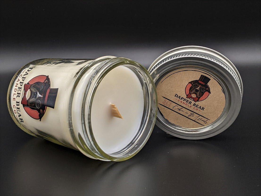 "Augie" Cabin in the Woods - Dapper Bear Candle Co.