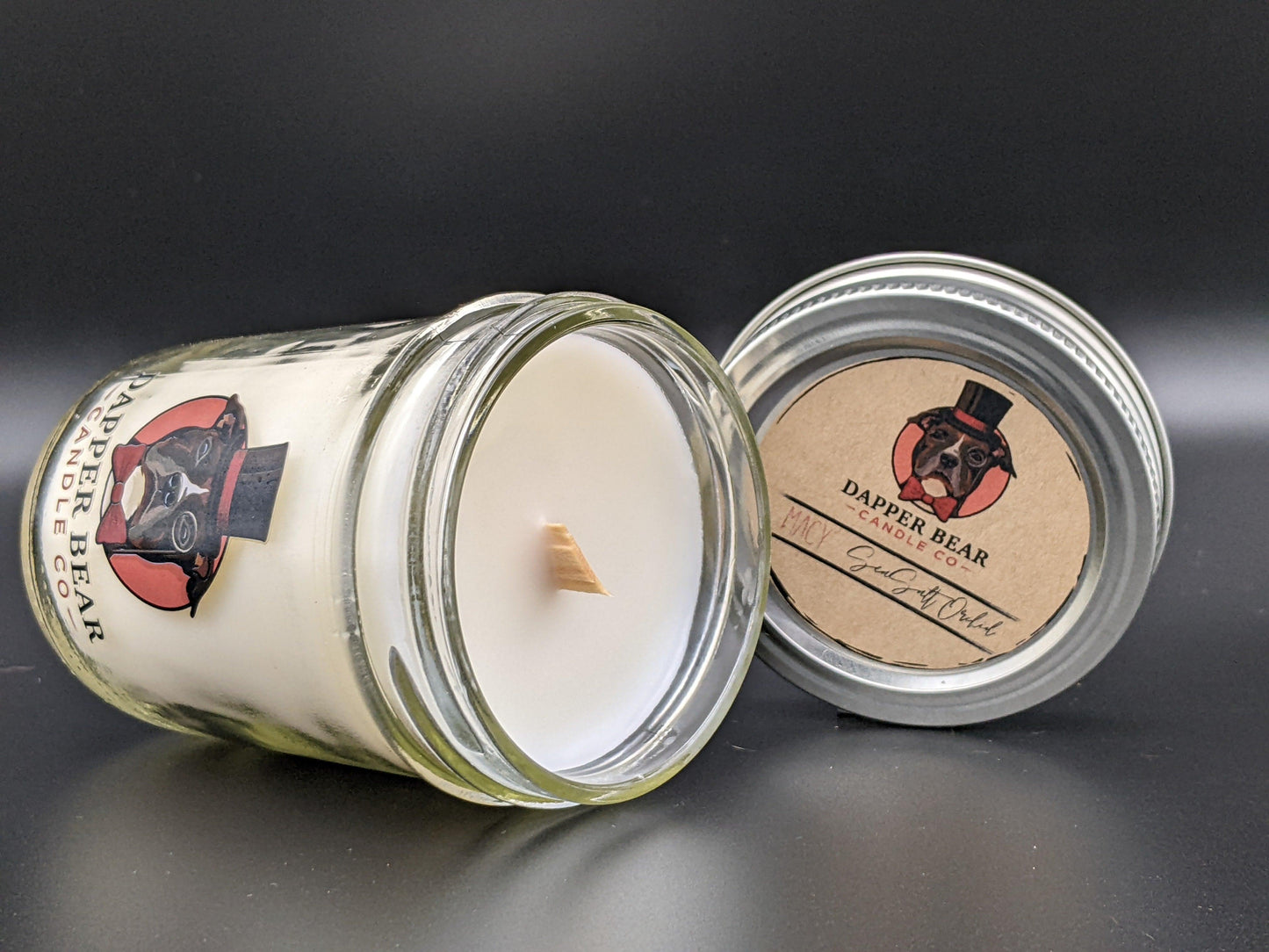 "Macy" Sea Salt Orchid - Dapper Bear Candle Co.