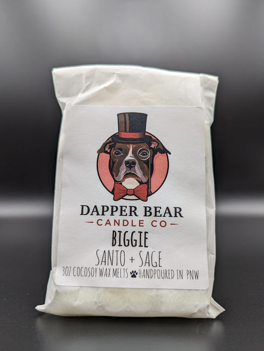 "Biggie" Palo Santo + Sage - Dapper Bear Candle Co.